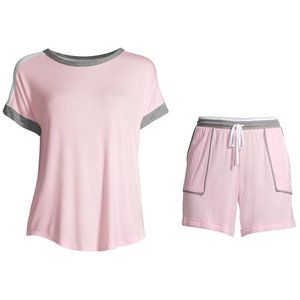 new Pajamas Summer PJs Set Shorts Pockets Night Sleep Clothes Lounge SMALL